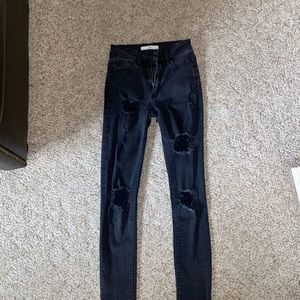 Black skinny jeans